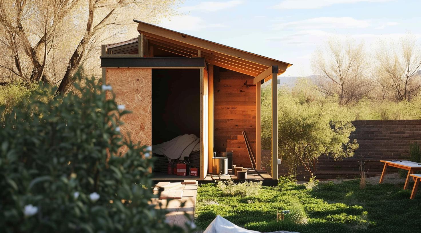 Gartenbank selber bauen